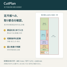 定尺板の取り都合を計算｜CutPlan