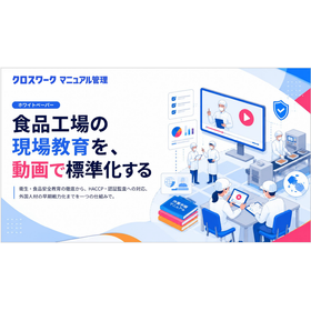 【資料】食品工場の現場教育を、動画で標準化する