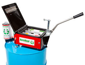 簡易型スプレー缶穴あけ処理機『Aerovent-3X』