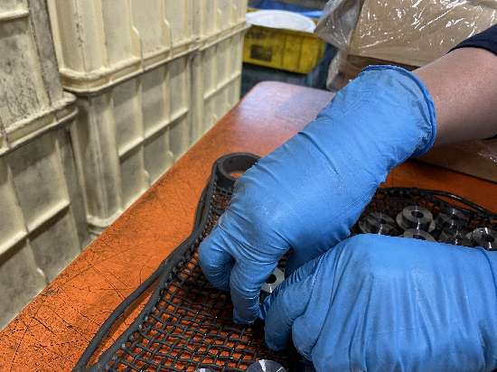 金属熱処理加工　製品取り扱いについて