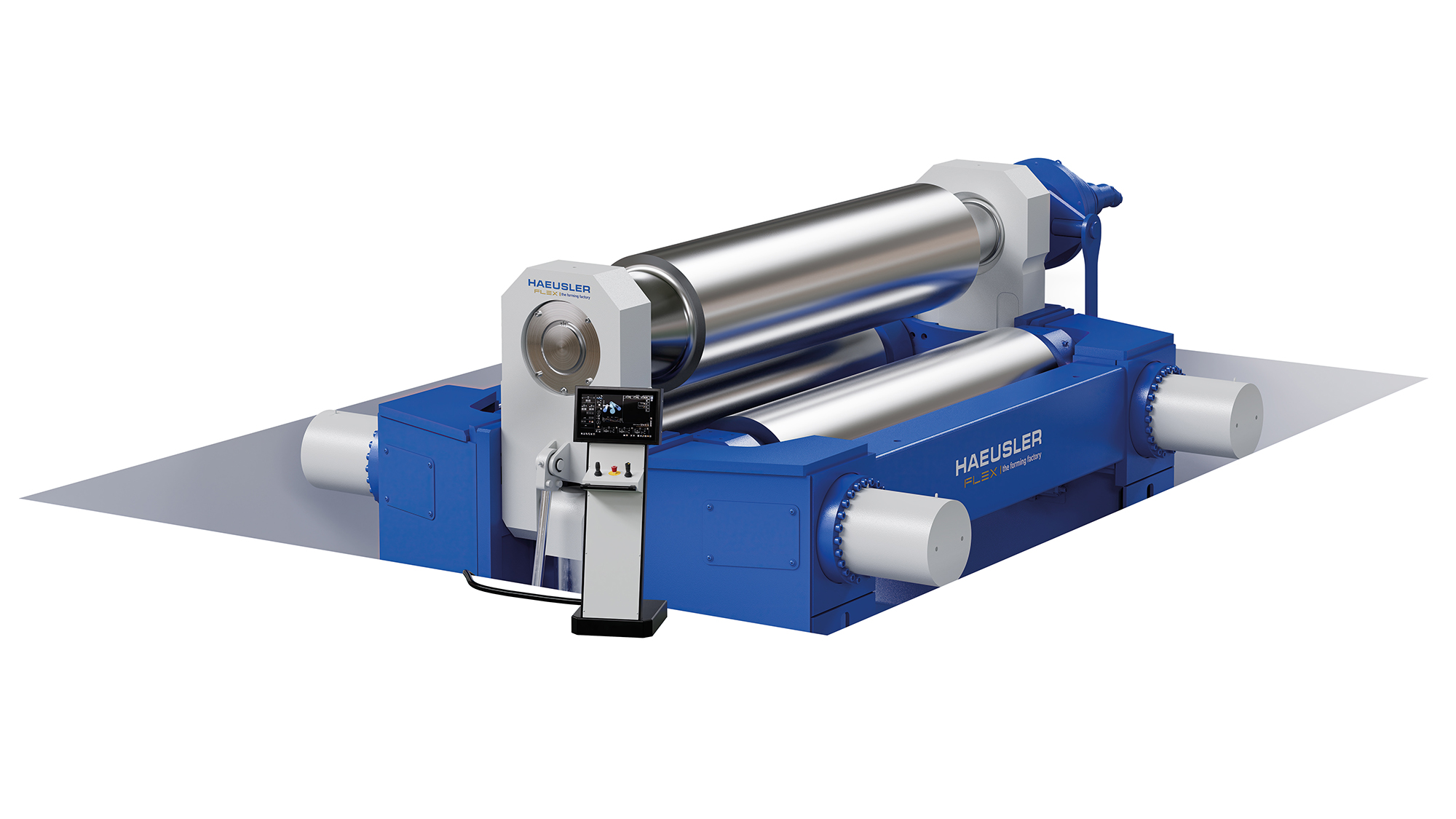 【風力発電向け】3本ロール プレートベンディングマシン