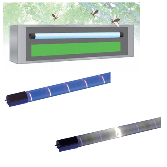 補虫器用LEDランプ　BLACK★STAR ムシ