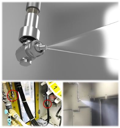 ASK　切り屑除去用　クーラント旋回ノズル