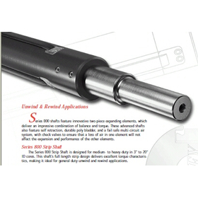 【ラベル印刷向け】巻取り・巻き出し用エアーシャフト