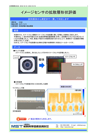 【分析事例】SCMによるイメージセンサの拡散層形状評価