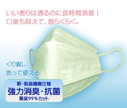 消臭マスク『におクリン(R)マスク』※研究所などで最適！