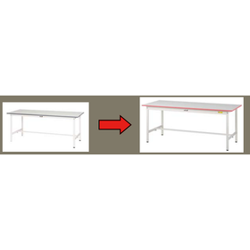 Change only the tabletop of the wor...
