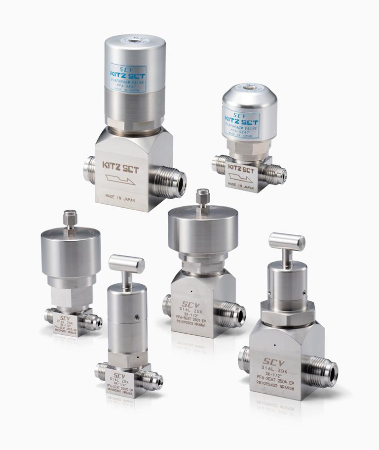 【半導体向け】高温対応ダイヤフラムバルブ