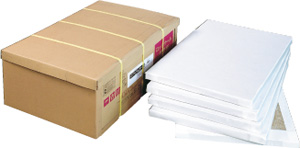 ロックウール　不燃材・断熱・吸音材「ロクセラム 化粧ボード」