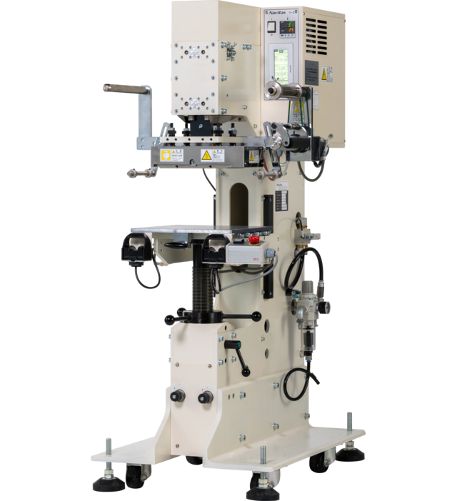 アップダウン式ホットスタンプ（箔押し）機 2トン加圧 | ナビタス