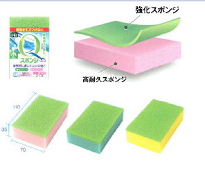 【フードマーケット洗浄用品】スポンジたわし