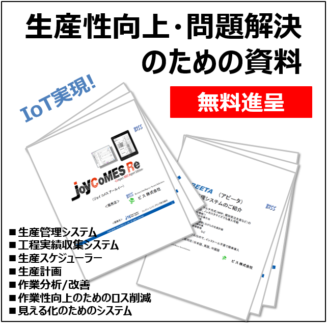 工場のDX・生産性向上・IoT化・業務効率化・問題解決の為の資料