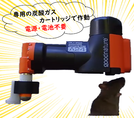 炭酸ガス式圧殺トラップ『A24 TRAP』 | 鵬図商事 - Powered by