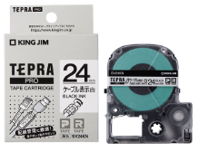 キングジム テプラ PRO テープカートリッジ ケーブル表示ラベル 36mm 白/黒文字 SV36KN 1個 〔×3セット〕 キングジム用 テプラ PRO 互換 テープカートリッジ SV36KN ケーブル