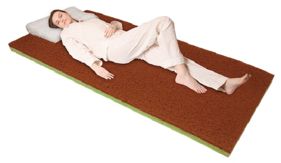 【遠赤外線効果】天然鉱物を添加したマットレス　PSブラウン