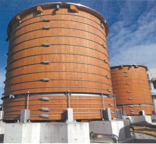 耐震性にすぐれた「木製水槽」施工サービス