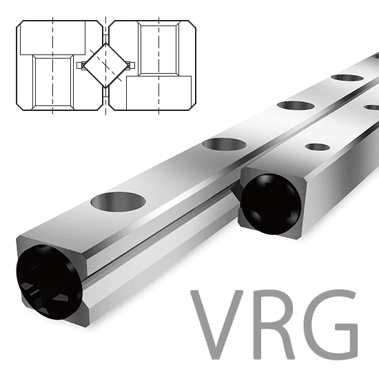 ケージずれ防止機構付きクロスローラーガイド VRG：THK 高津伝動精機