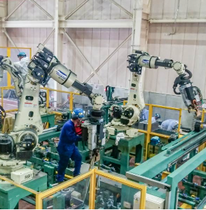 自動組立溶接ライン