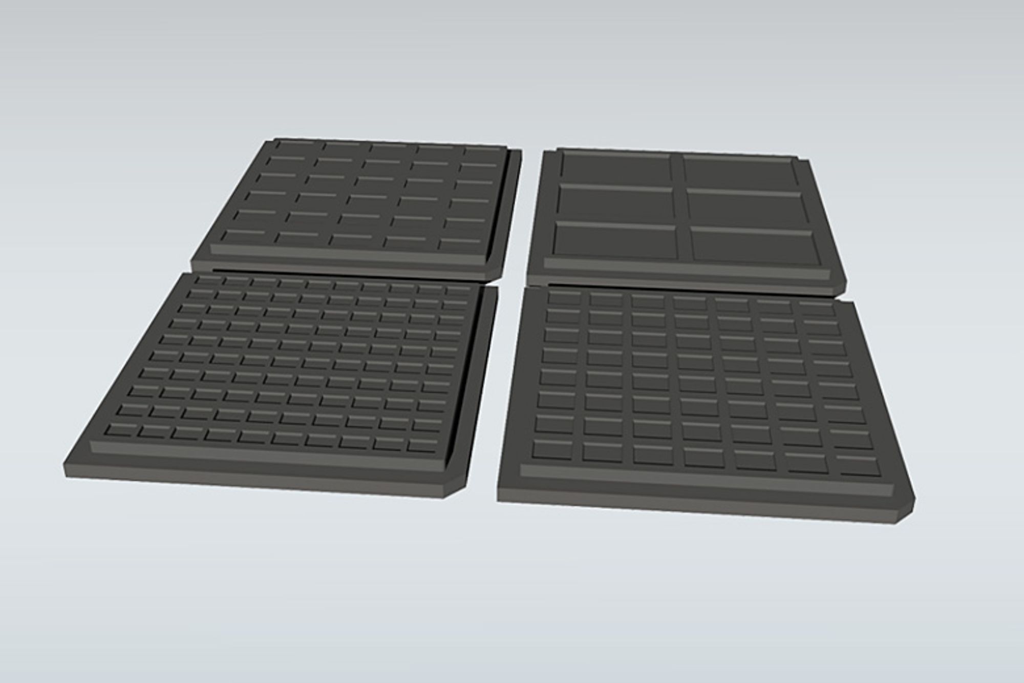 耐熱トレー、耐熱温度700℃～800℃のICチップトレイ