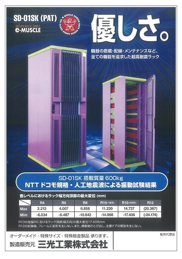 【資料】SD-01SK　人工地震波による振動試験結果