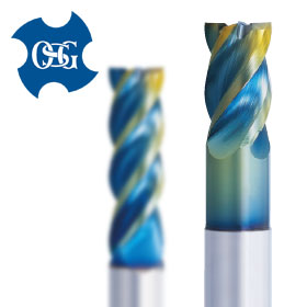 OSG TiNコート4枚刃エンドミル35.0mm OSG：DLCコート 4枚刃超硬防振型エンドミル 1.5D 東京山勝 | イプロス