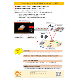 回転テーブルと多軸ロボットを用いた完全自動簡易検査システム