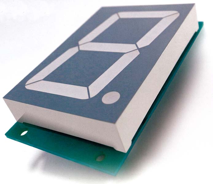 【デジタルサイネージ向け】ドライバ付大型7セグメントＬＥＤ