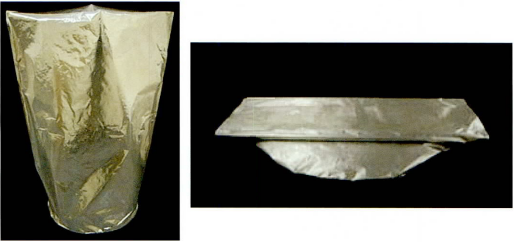 ドラム缶用丸底内装袋「アルミラミネートタイプ」