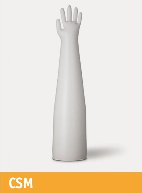 ハイパロン(CSM)グローブ【耐薬品性】-PIERCAN-