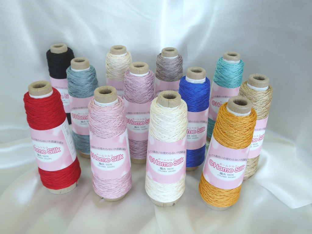 洗濯機で洗える天然シルク「新形質生糸　但馬あかり」