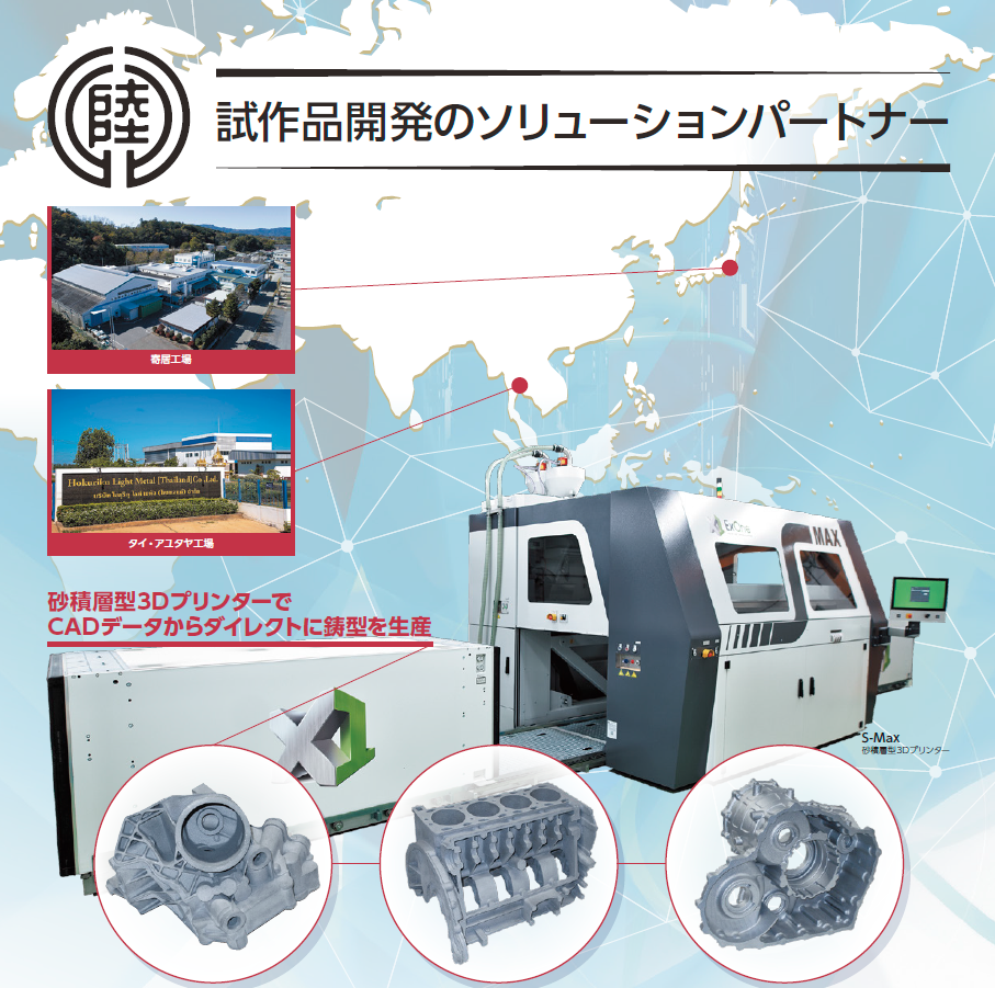 スピード試作を実現する「RP砂型積層造型手法」