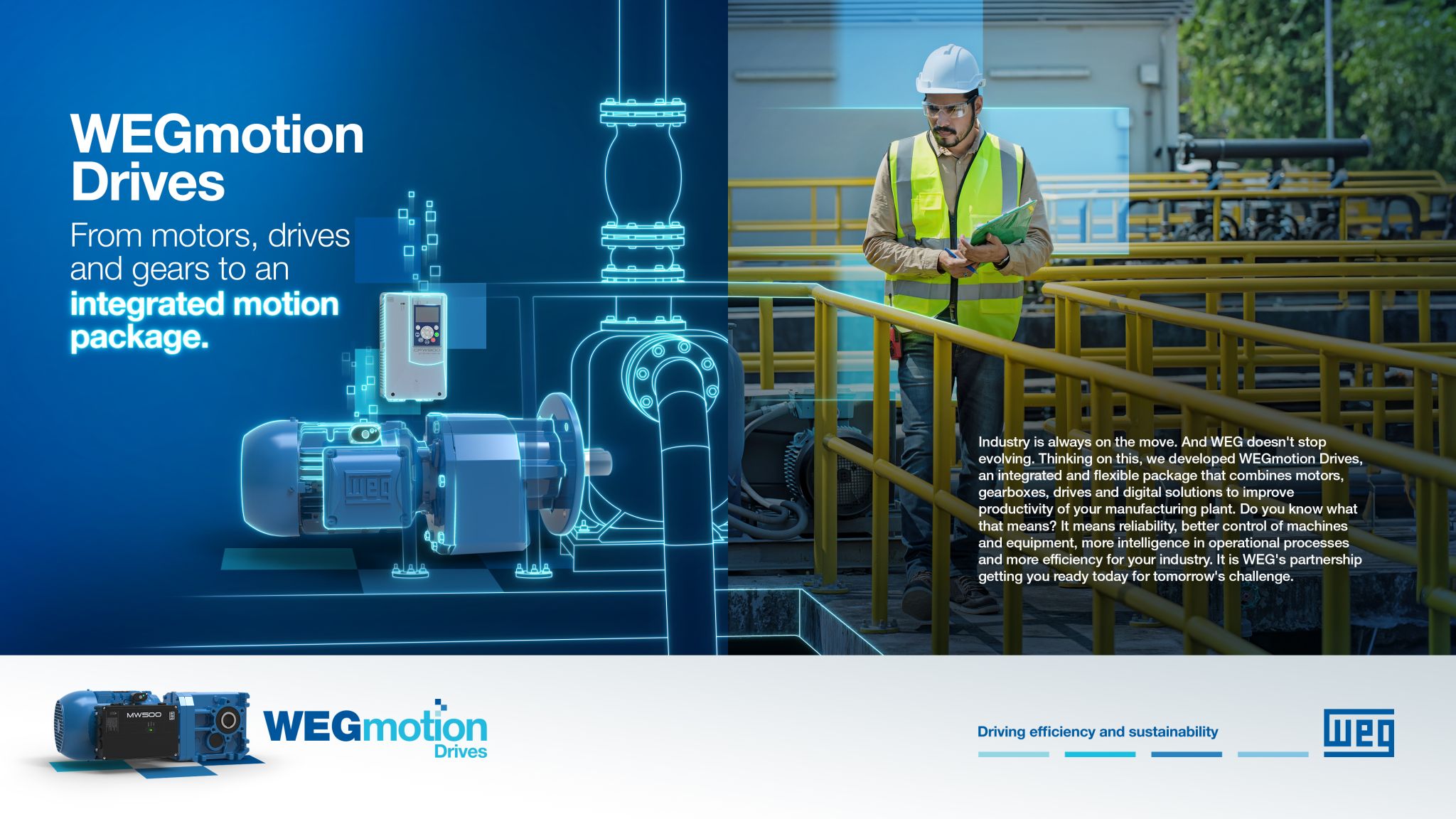 WEGmotion Drives 生産性向上のためのパッケージ