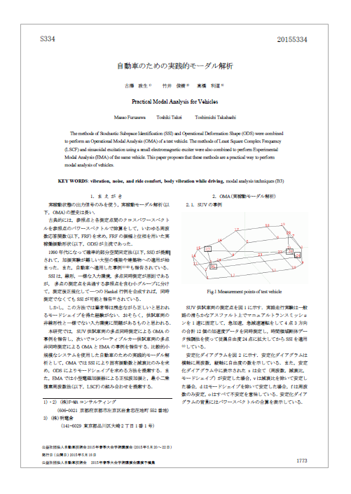 【資料】自動車のための実践的モーダル解析