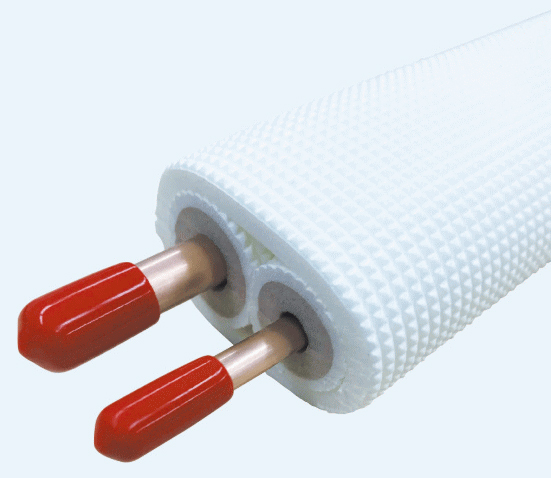 冷媒用難燃被覆銅管『高断熱チューブ(保温二層タイプ)』