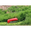 Powerful all-electric lawn mower for slopes.