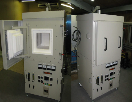 角型前面開閉小型高温大気焼成炉