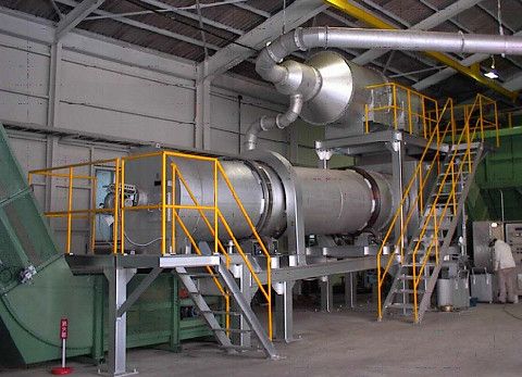 環境装置『ロータリーキルン（空き缶リサイクルシステム）』