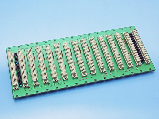 AUGAT 9051 10 スロット VME J1 バックプレーン 保証付き VME J1シリーズ