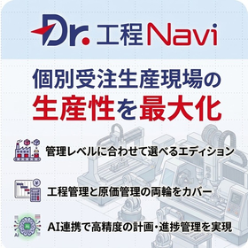 工程管理システム「Dr.工程Navi」【個別受注生産特化】