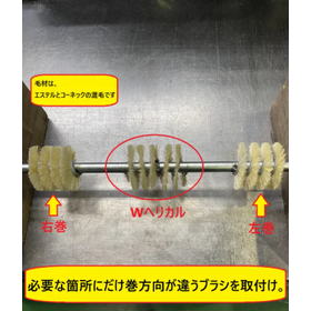 チャンネルWヘリカルブラシ