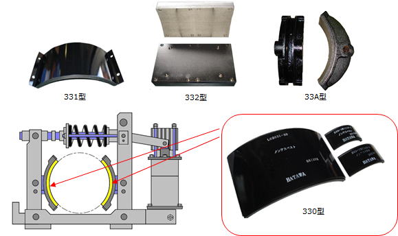 電磁ブレーキ用ブレーキライニング