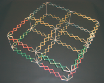 伸縮自在の幾何学的構造物