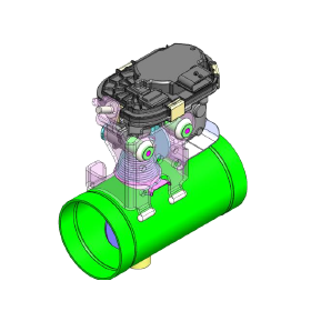 排気シャッターバルブ(電気式Actuator) 製品画像