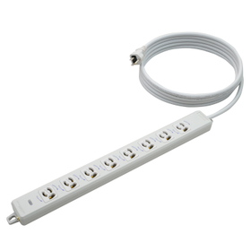 8-port outlet tap with anti-tracking grounding plug