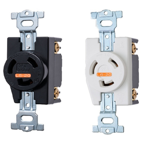 Grounding 2P20A recessed outlet (L6...