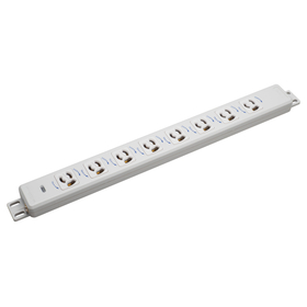 Grounding outlet with 8 sockets for...