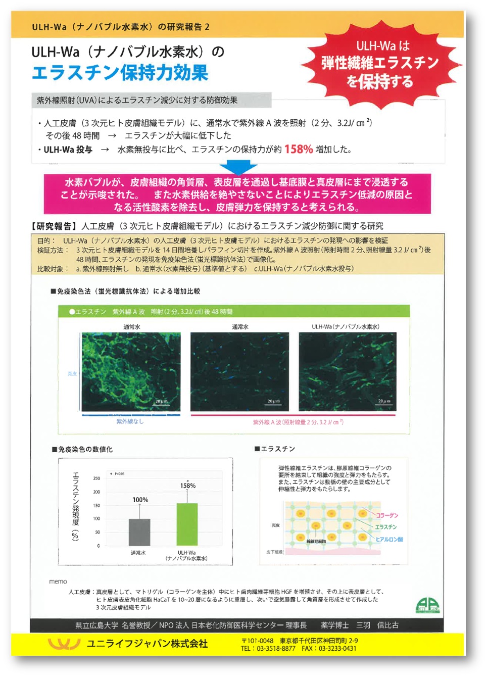 【資料】ULH-Wa（ナノバブル水素水）の研究報告2
