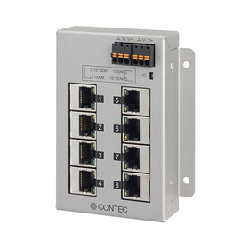 フラットタイプ産業用スイッチングHUB ギガビット 8ポート