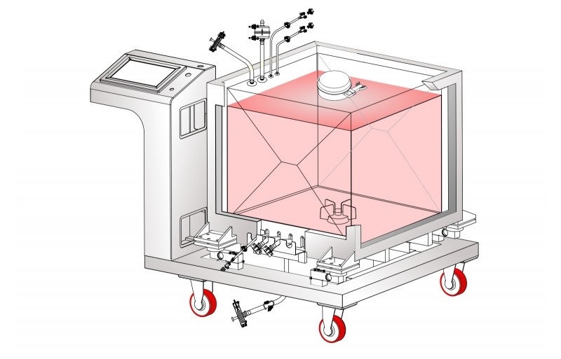 【医薬品製造向け】バイオ医薬品用3Dシングルユースミキサーバッグ