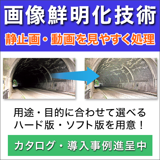 【防犯向け】画像鮮明化技術